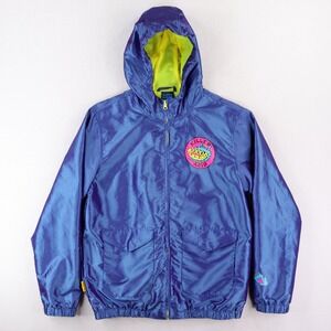 Killer Acid Windbreaker Jacket Mens Medium Blue Purple Iridescent No‎ Bad Trips